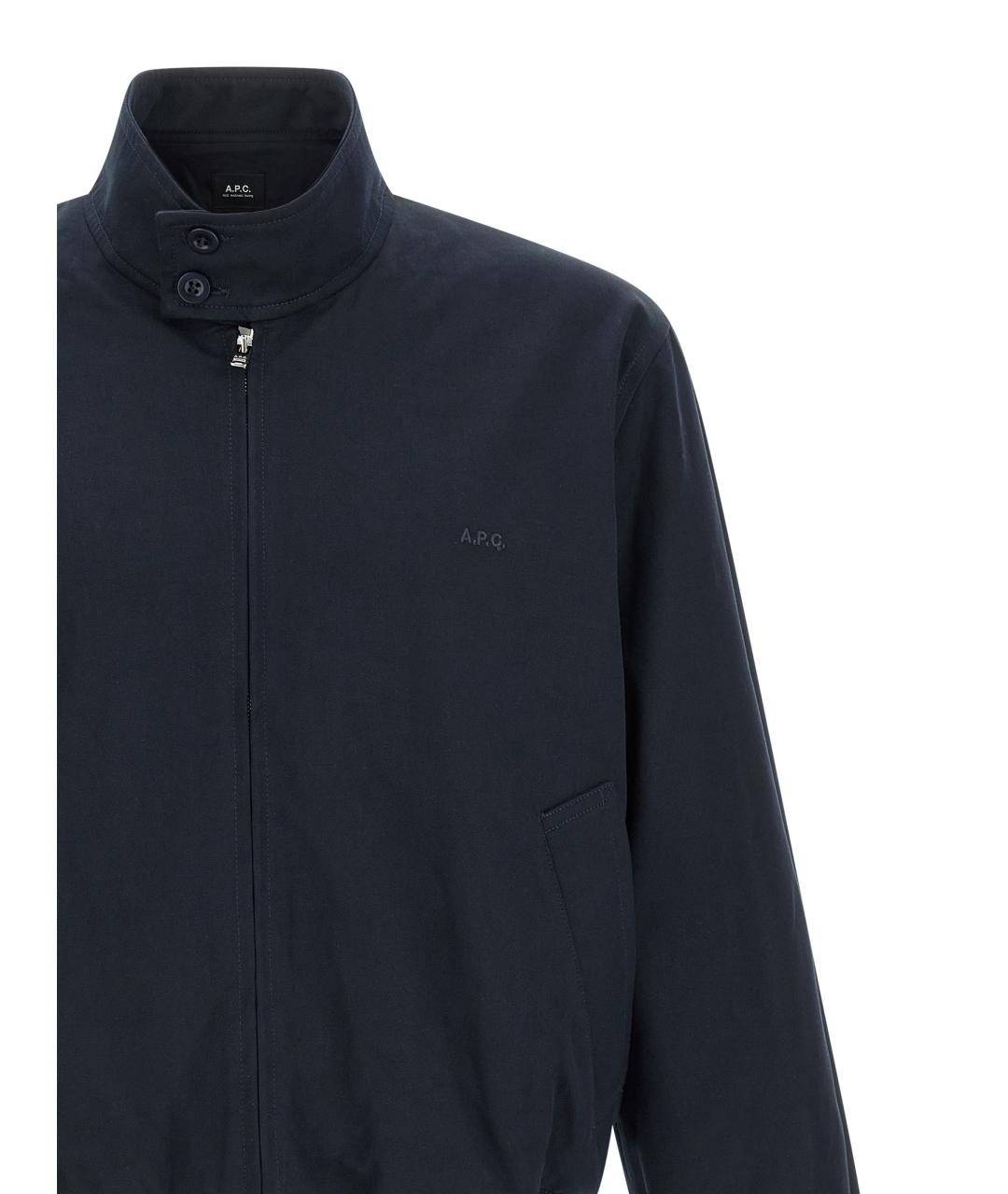 A.P.C. Темно-синяя хлопковая куртка, фото 3