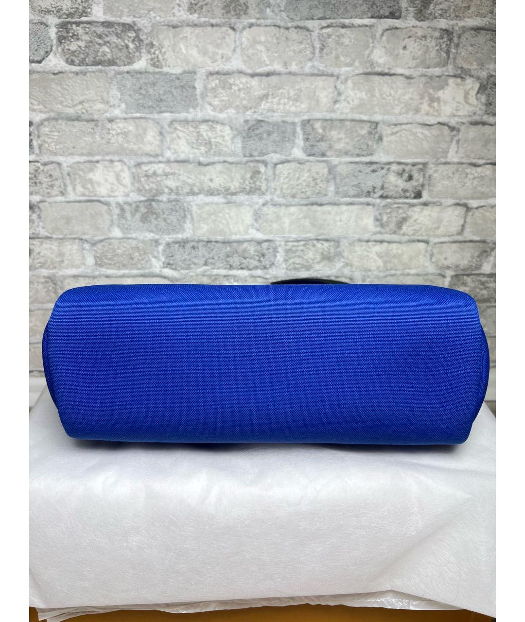 HERMES Синяя тканевая сумка через плечо, фото 7