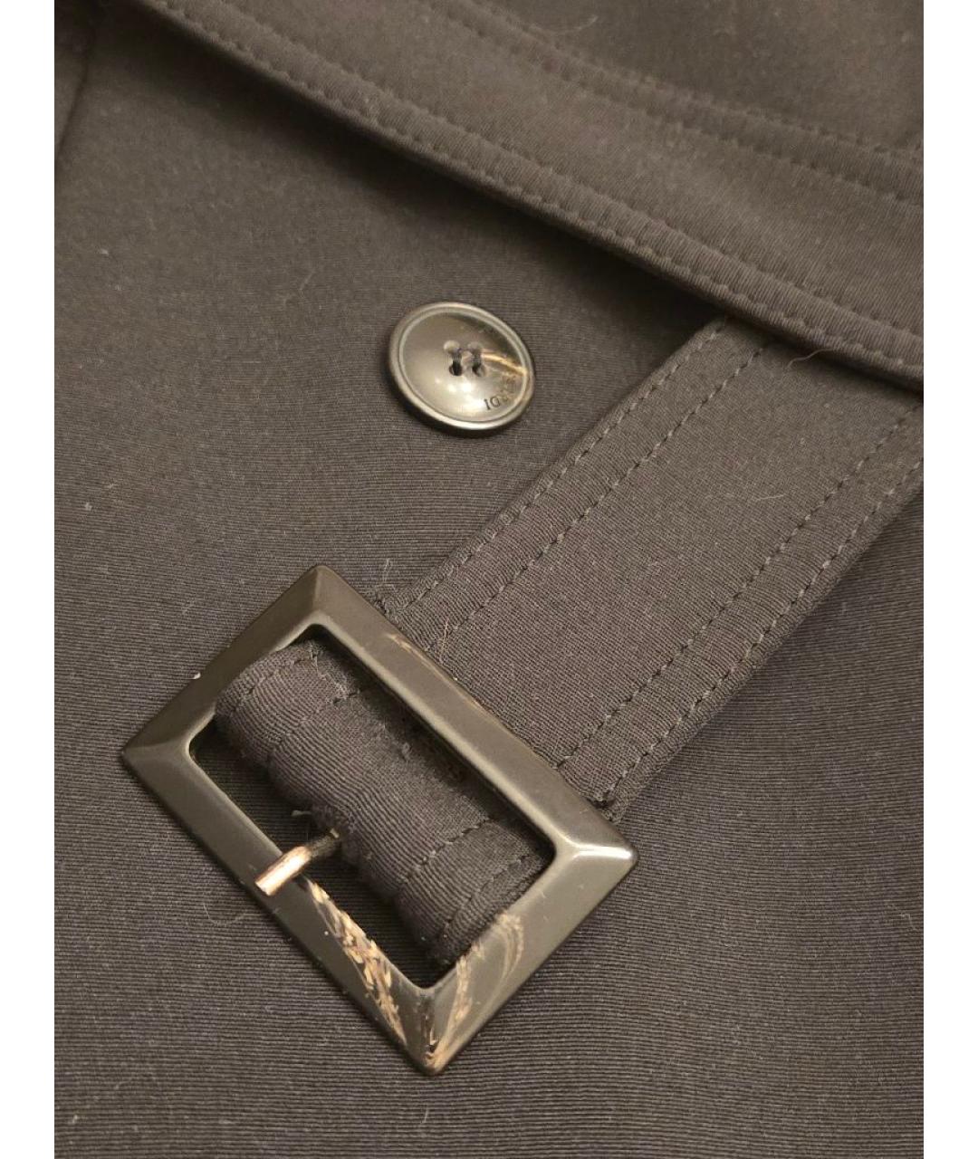 TRUSSARDI Черное вискозное пальто, фото 8