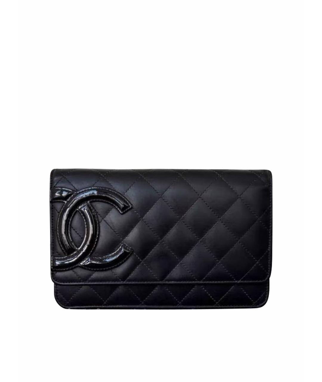 CHANEL Черная кожаная сумка через плечо, фото 1