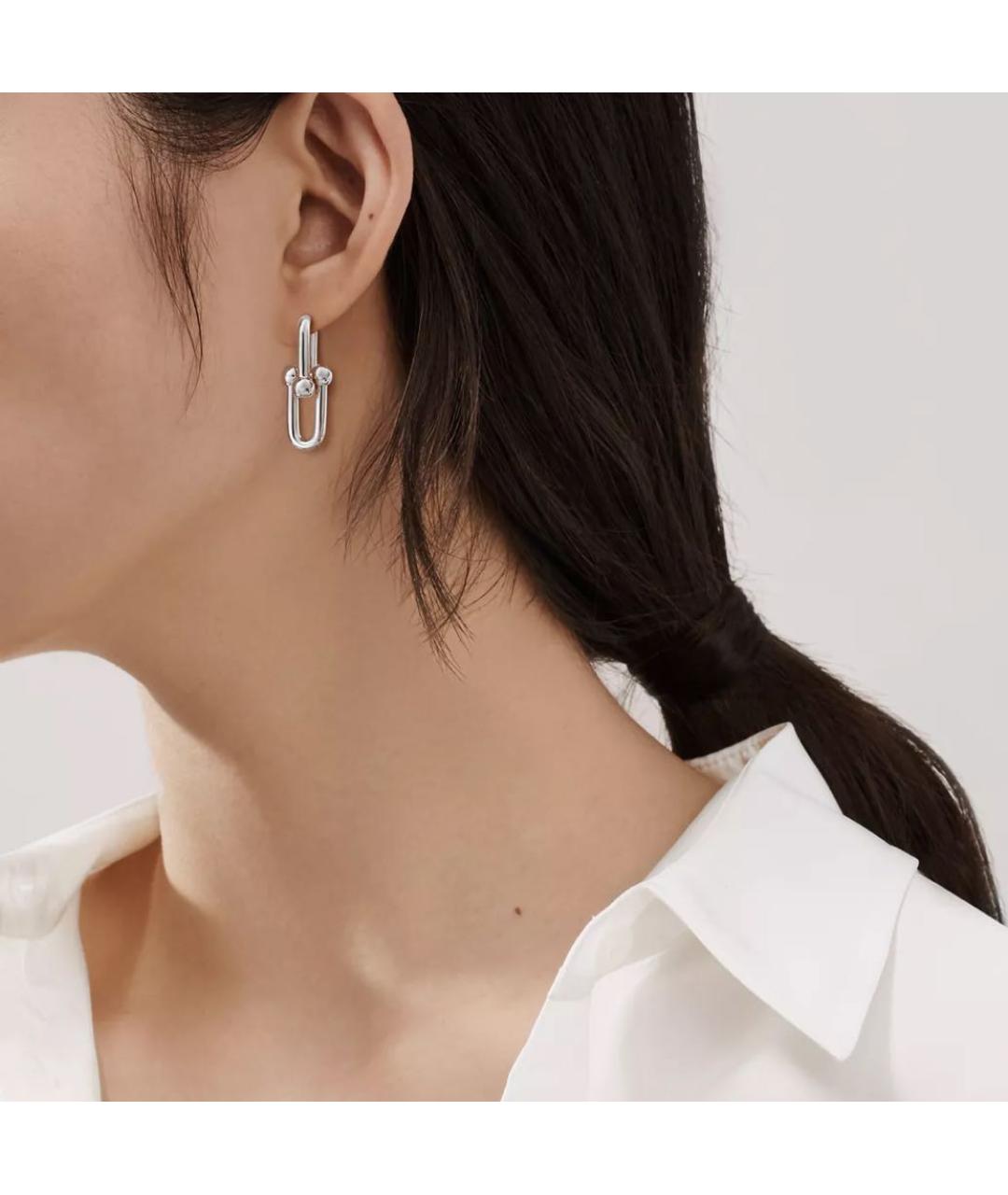 TIFFANY&CO Серебряные серебряные серьги, фото 2