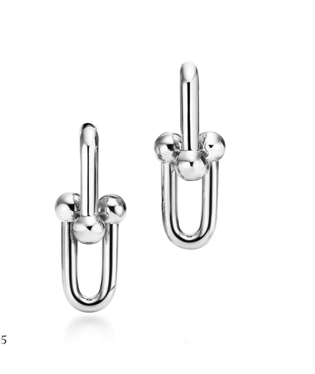 TIFFANY&CO Серебряные серебряные серьги, фото 4