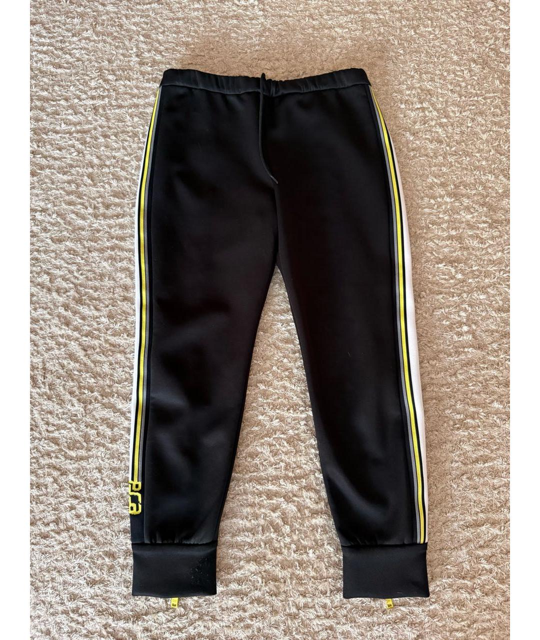 PRADA Черные полиэстеровые спортивные брюки и шорты, фото 7