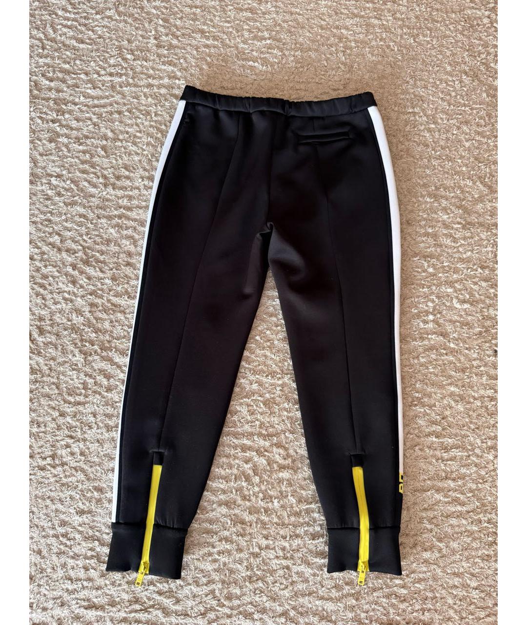 PRADA Черные полиэстеровые спортивные брюки и шорты, фото 2