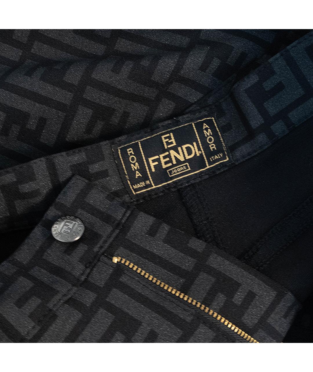 FENDI Серая хлопковая юбка миди, фото 5