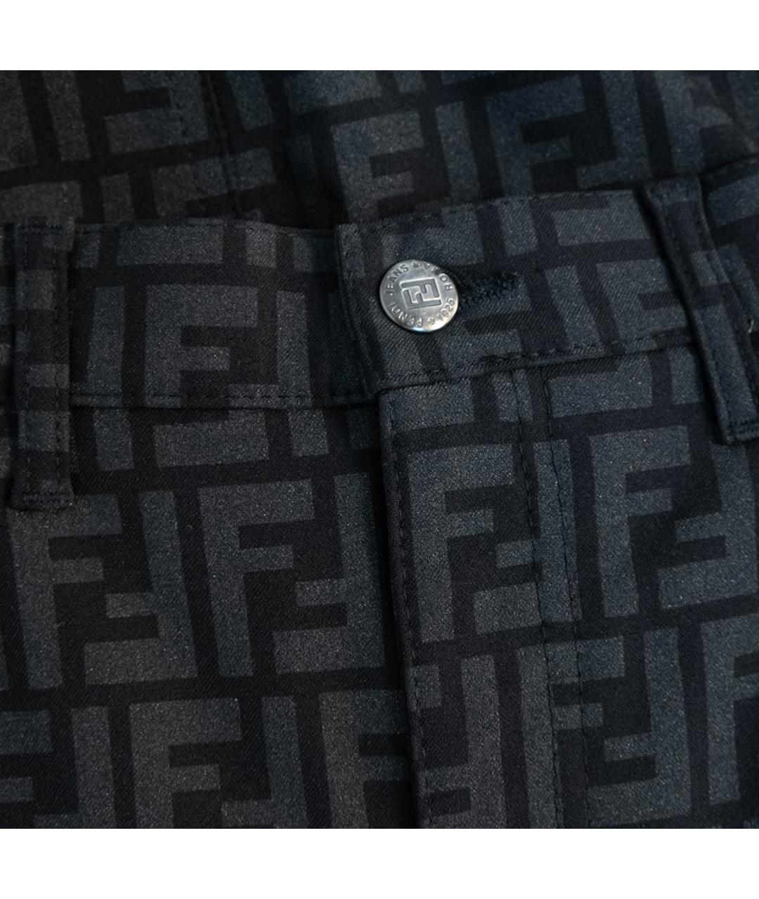 FENDI Серая хлопковая юбка миди, фото 3