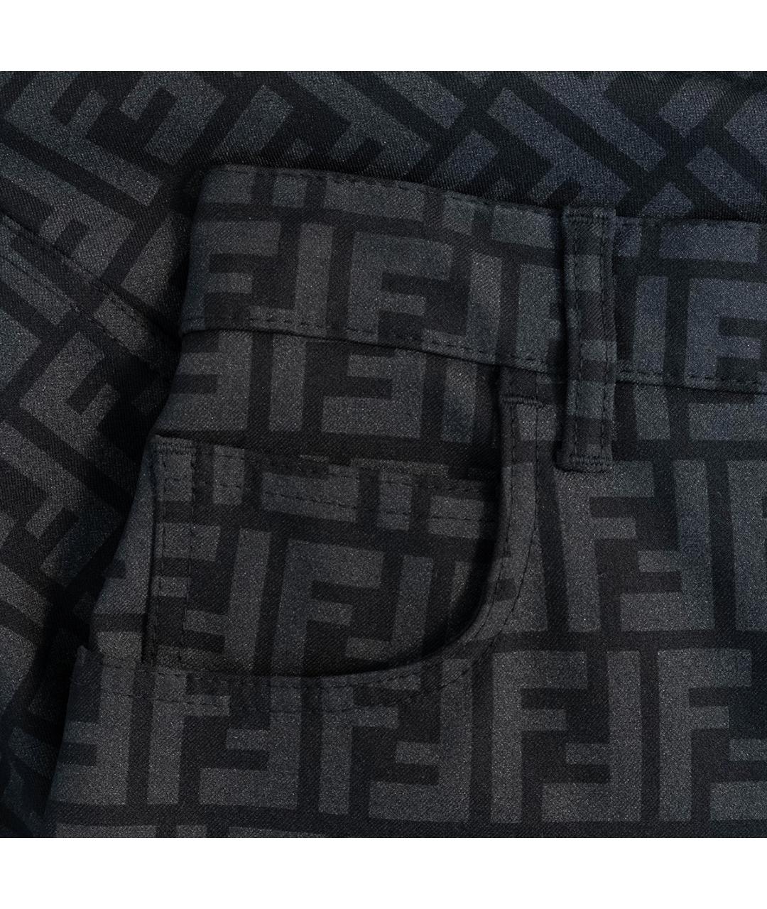 FENDI Серая хлопковая юбка миди, фото 4