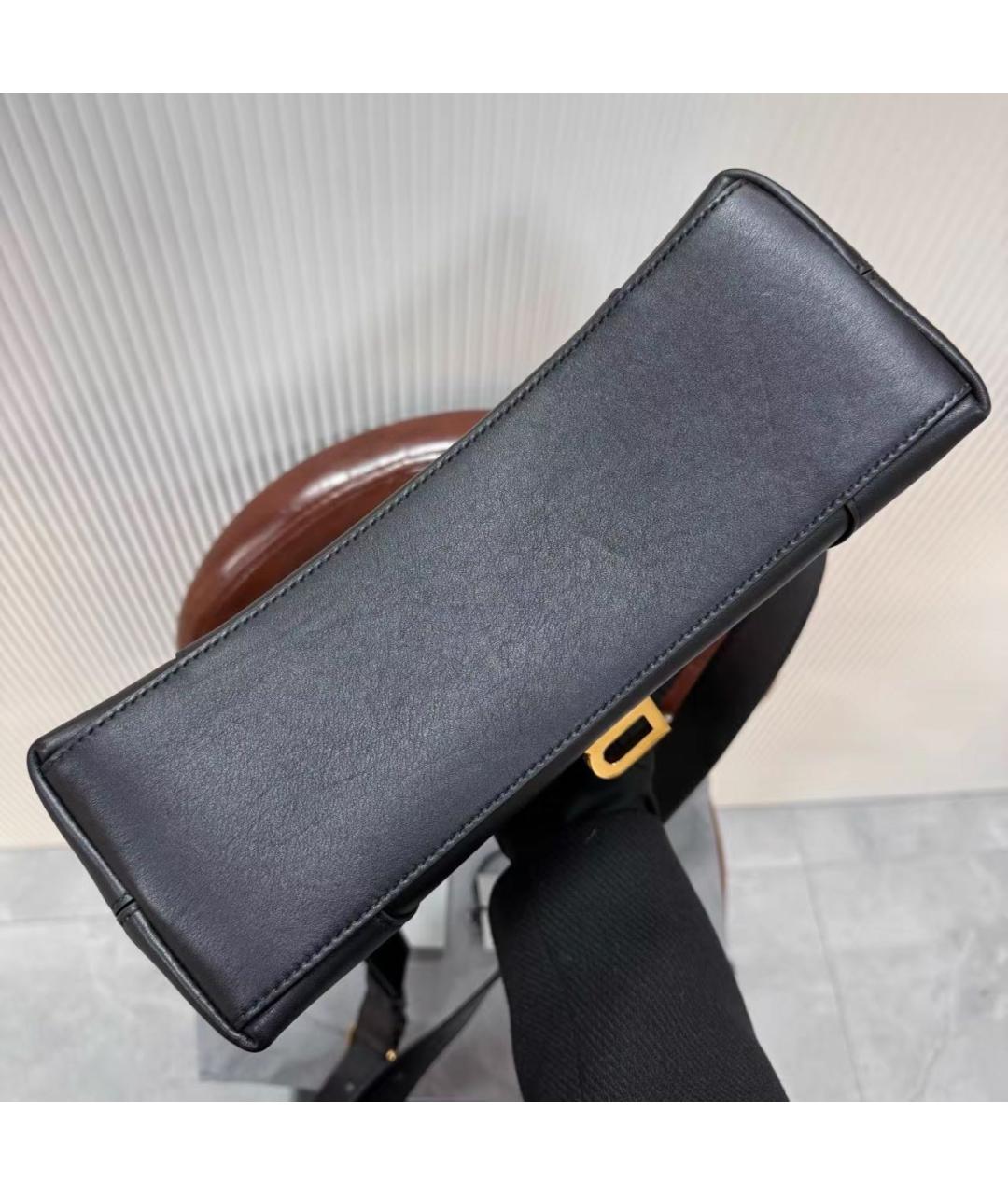 BALENCIAGA Черная кожаная сумка через плечо, фото 5