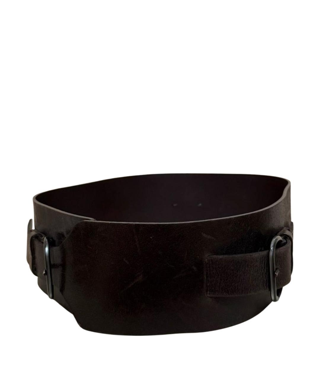 SPORTMAX Коричневый кожаный ремень, фото 1