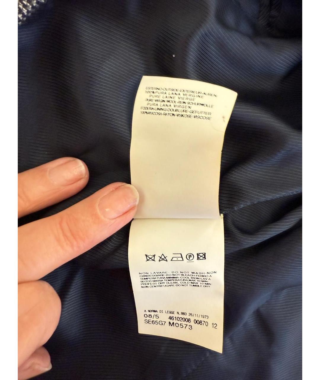 MALO Серый шерстяной жакет/пиджак, фото 4