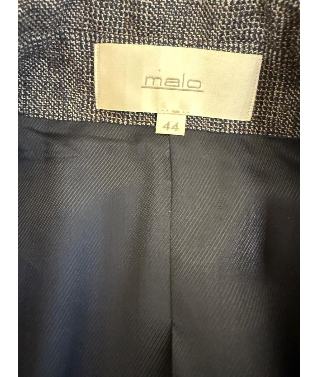 MALO Серый шерстяной жакет/пиджак, фото 5