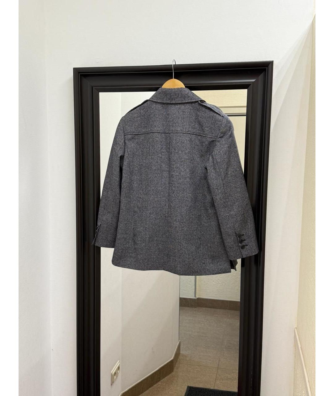 MALO Серый шерстяной жакет/пиджак, фото 3