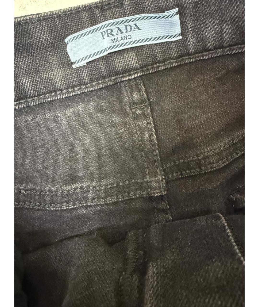 PRADA Черные прямые джинсы, фото 4