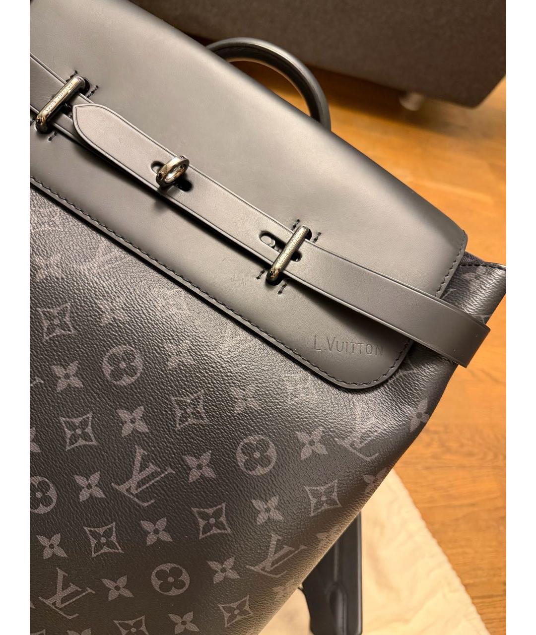 LOUIS VUITTON Серый кожаный рюкзак, фото 5