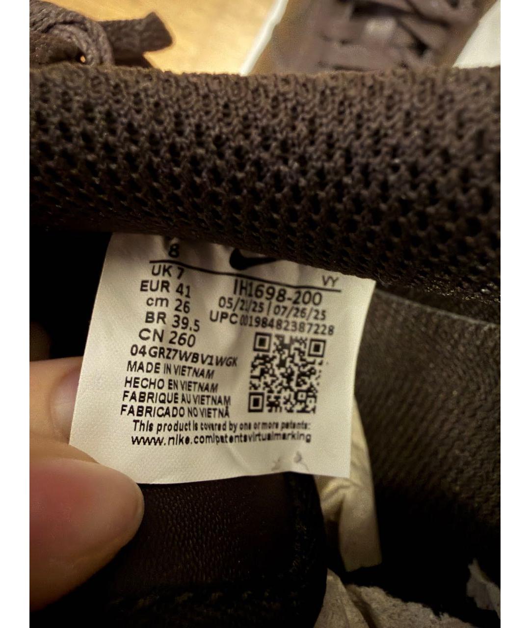 NIKE Коричневые низкие кроссовки / кеды, фото 5