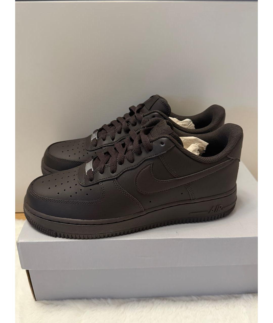 NIKE Коричневые низкие кроссовки / кеды, фото 1