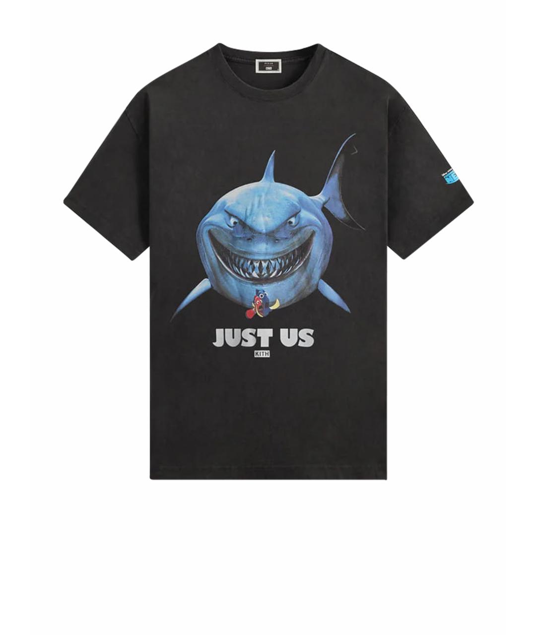 KITH Черная хлопковая футболка, фото 1