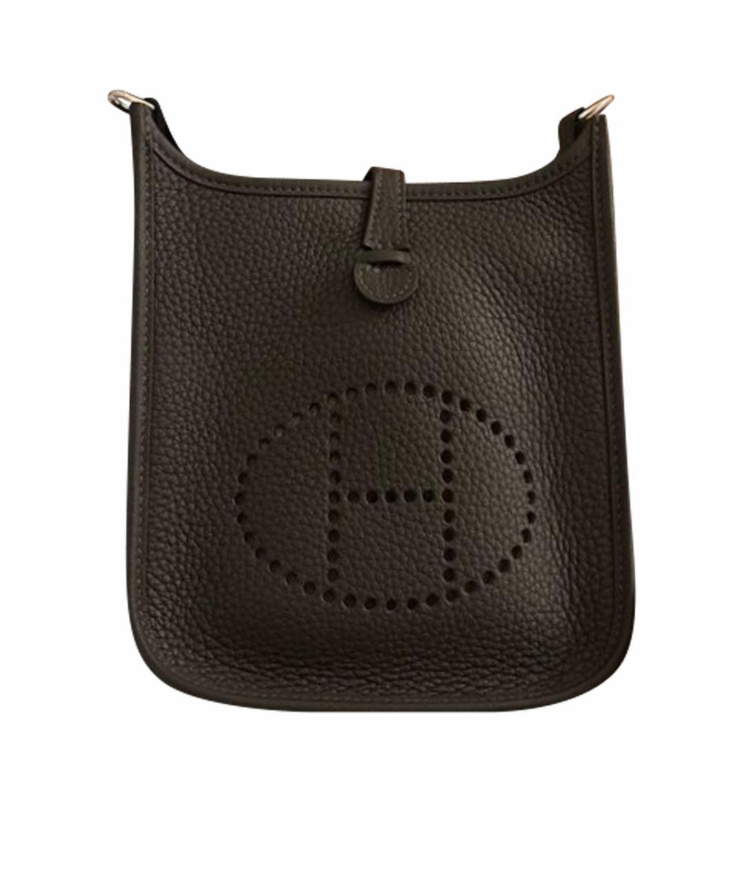 HERMES Коричневая кожаная сумка через плечо, фото 1