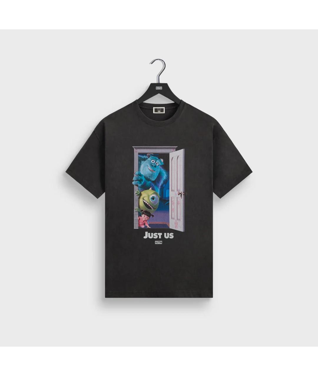 KITH Черная хлопковая футболка, фото 3