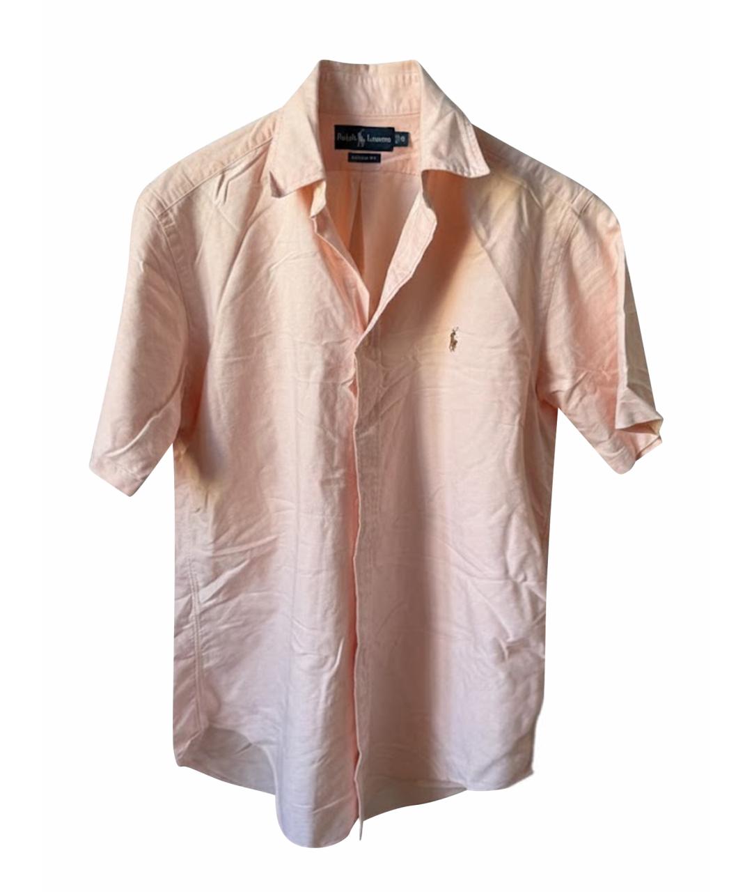 RALPH LAUREN Коралловая хлопковая кэжуал рубашка, фото 1