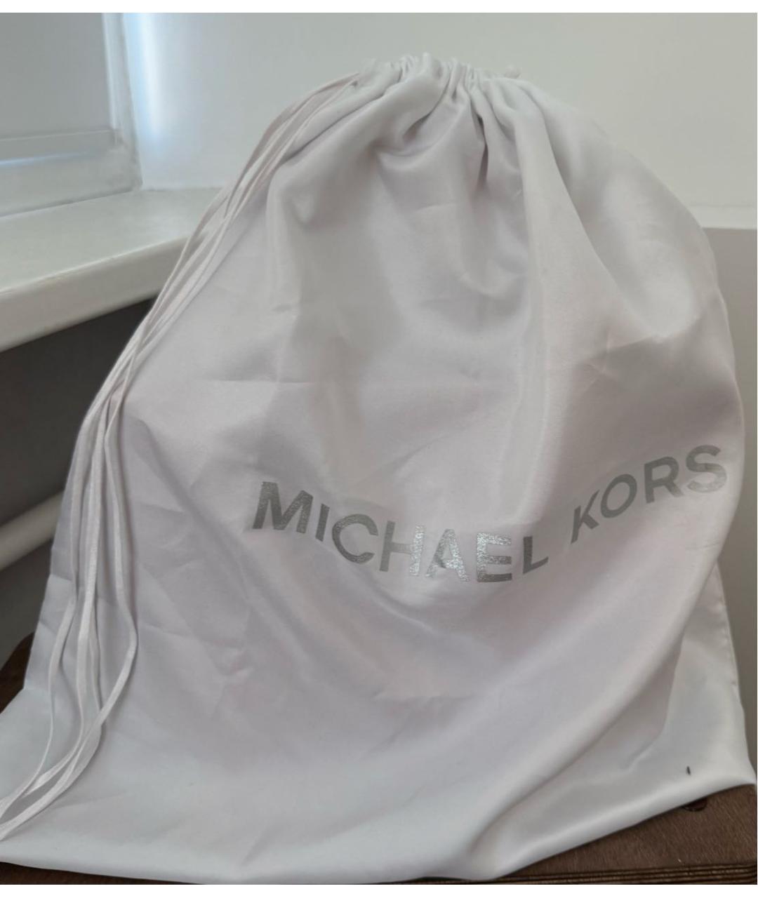 MICHAEL KORS Красная кожаная сумка тоут, фото 5