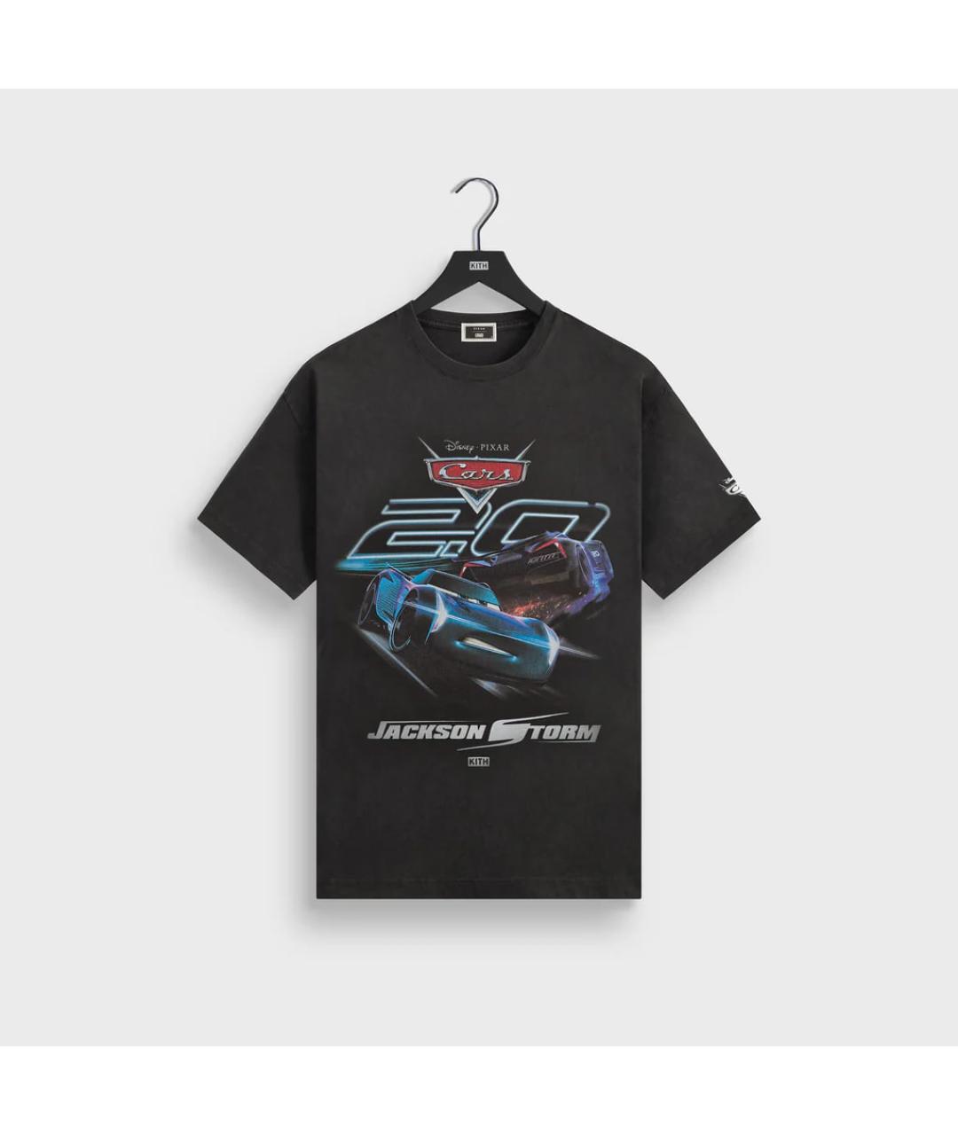 KITH Черная хлопковая футболка, фото 3