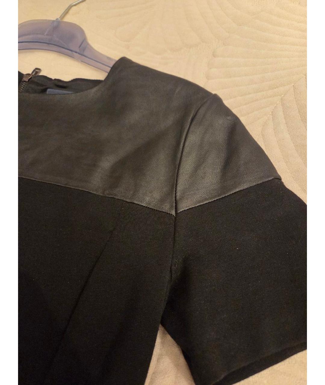 TRUSSARDI Черное вискозное коктейльное платье, фото 3