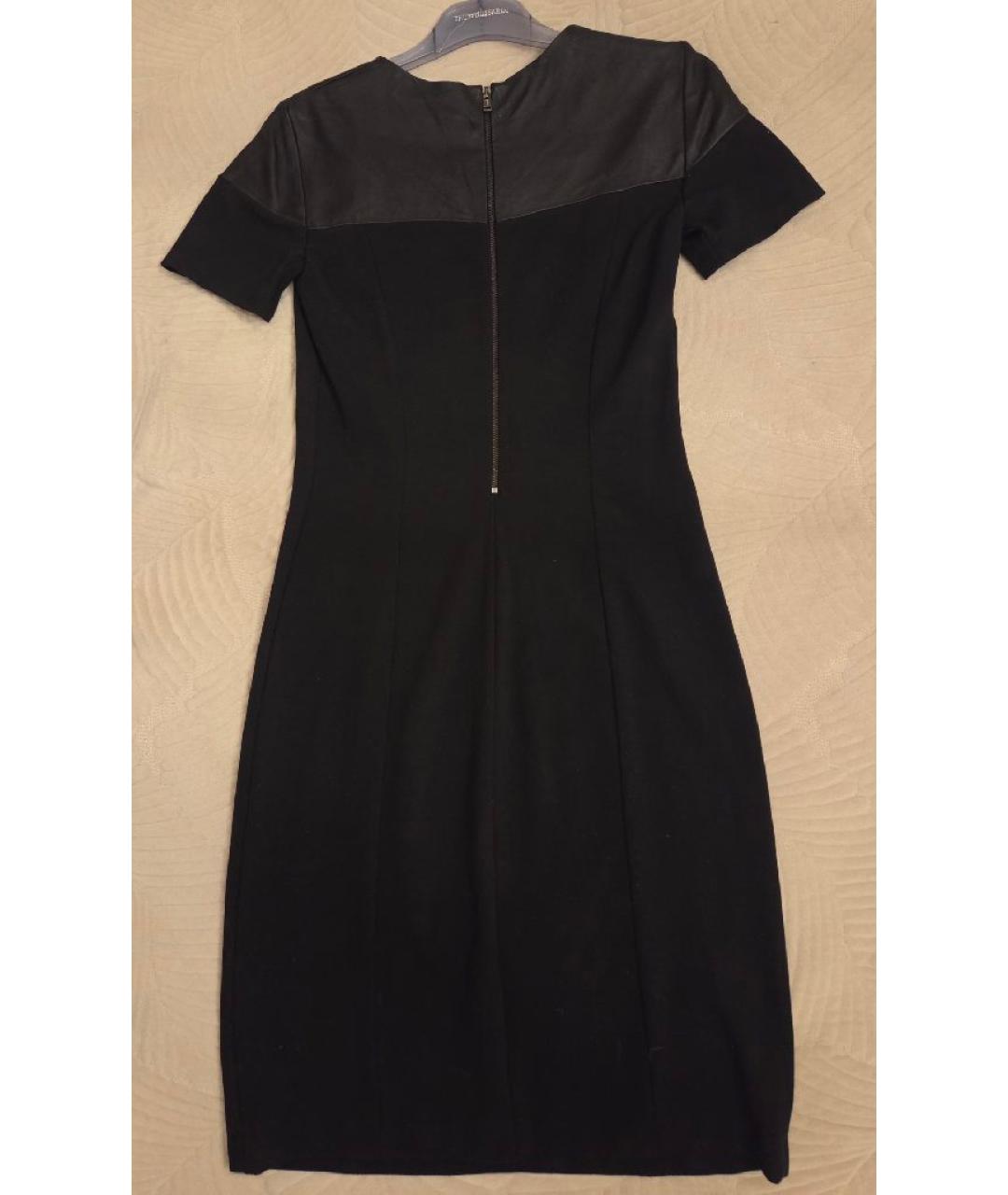 TRUSSARDI Черное вискозное коктейльное платье, фото 2