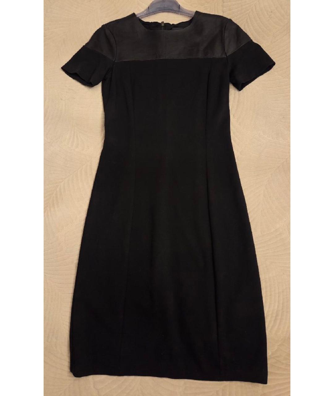 TRUSSARDI Черное вискозное коктейльное платье, фото 7
