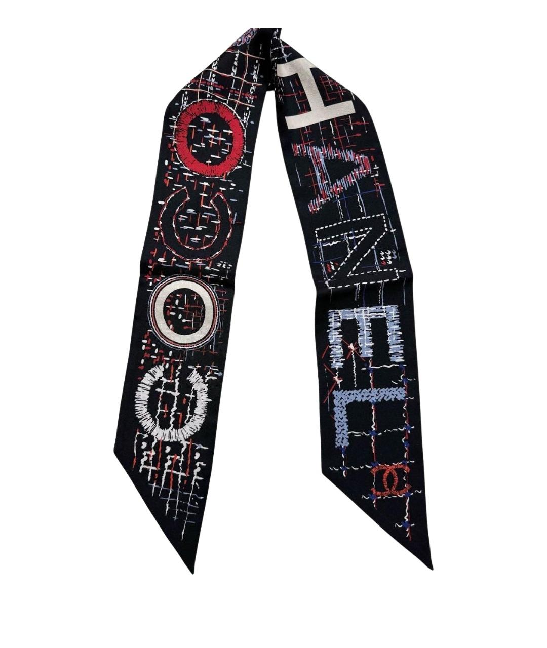 CHANEL Мульти шелковый шарф, фото 4