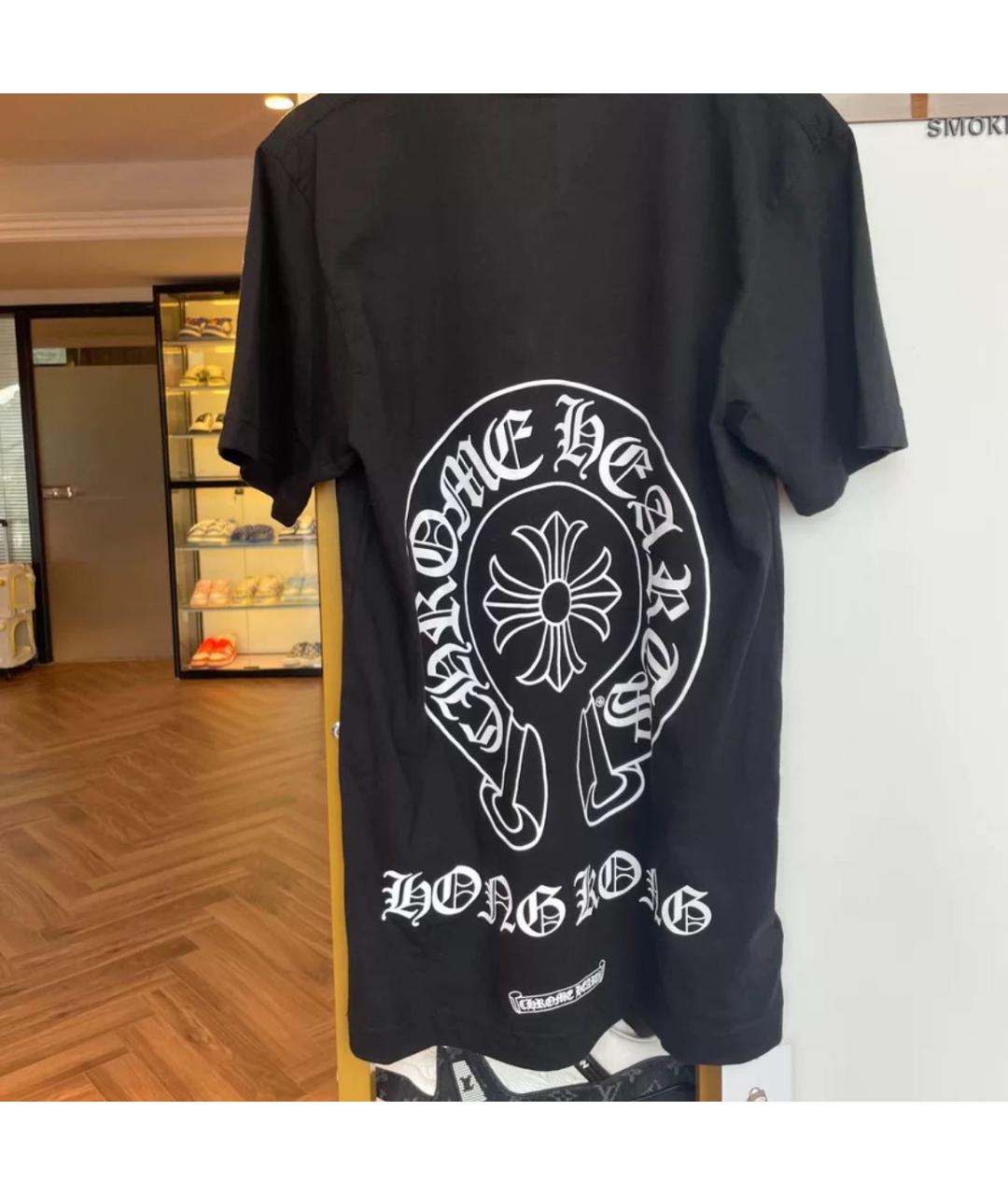 CHROME HEARTS Черная футболка, фото 4