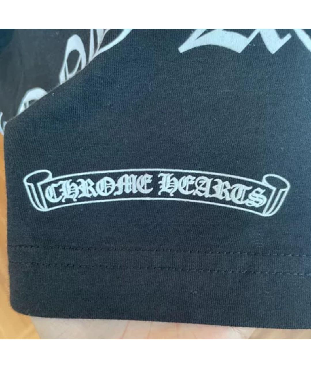 CHROME HEARTS Черная футболка, фото 5