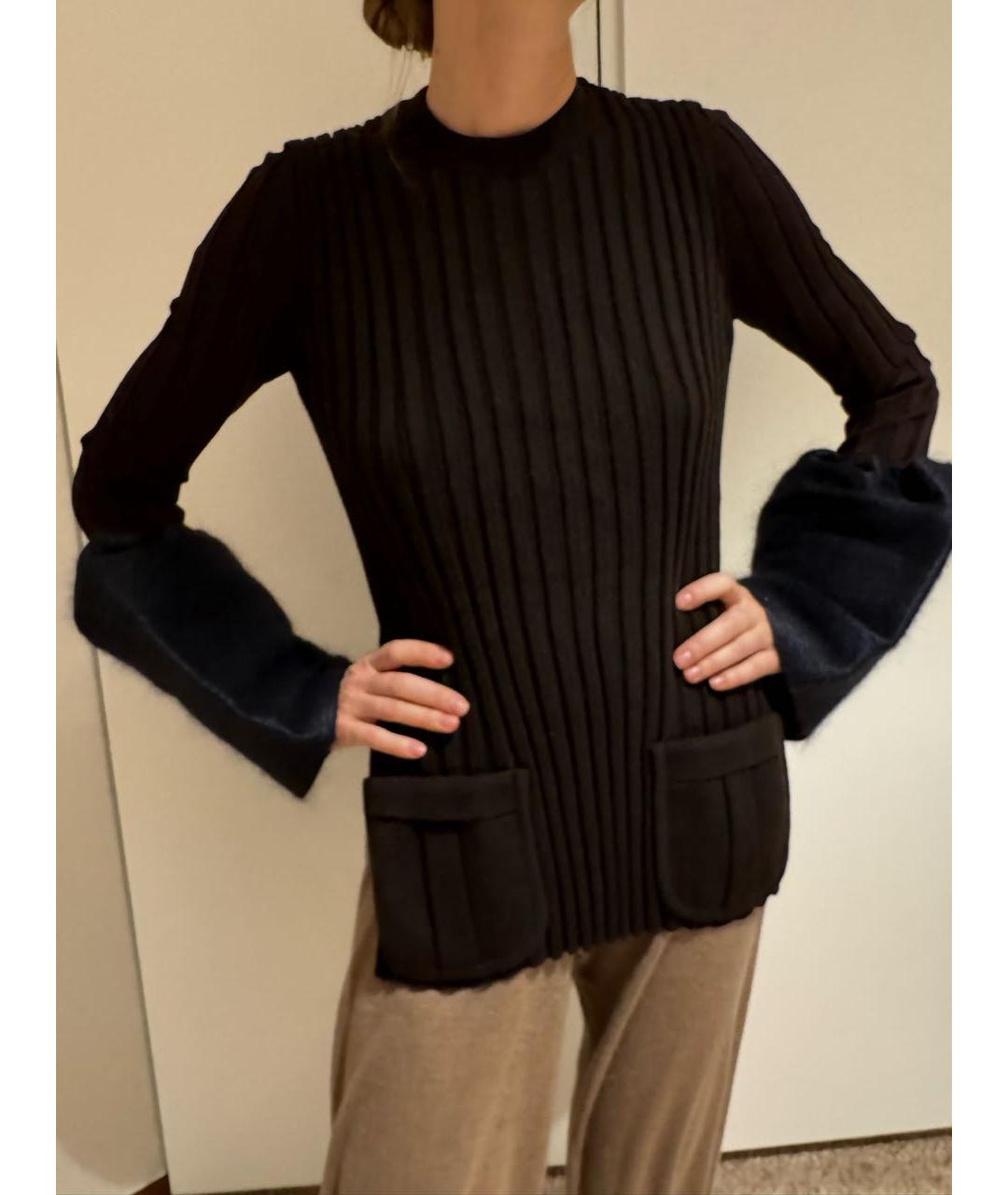 CELINE Коричневый шерстяной джемпер / свитер, фото 6