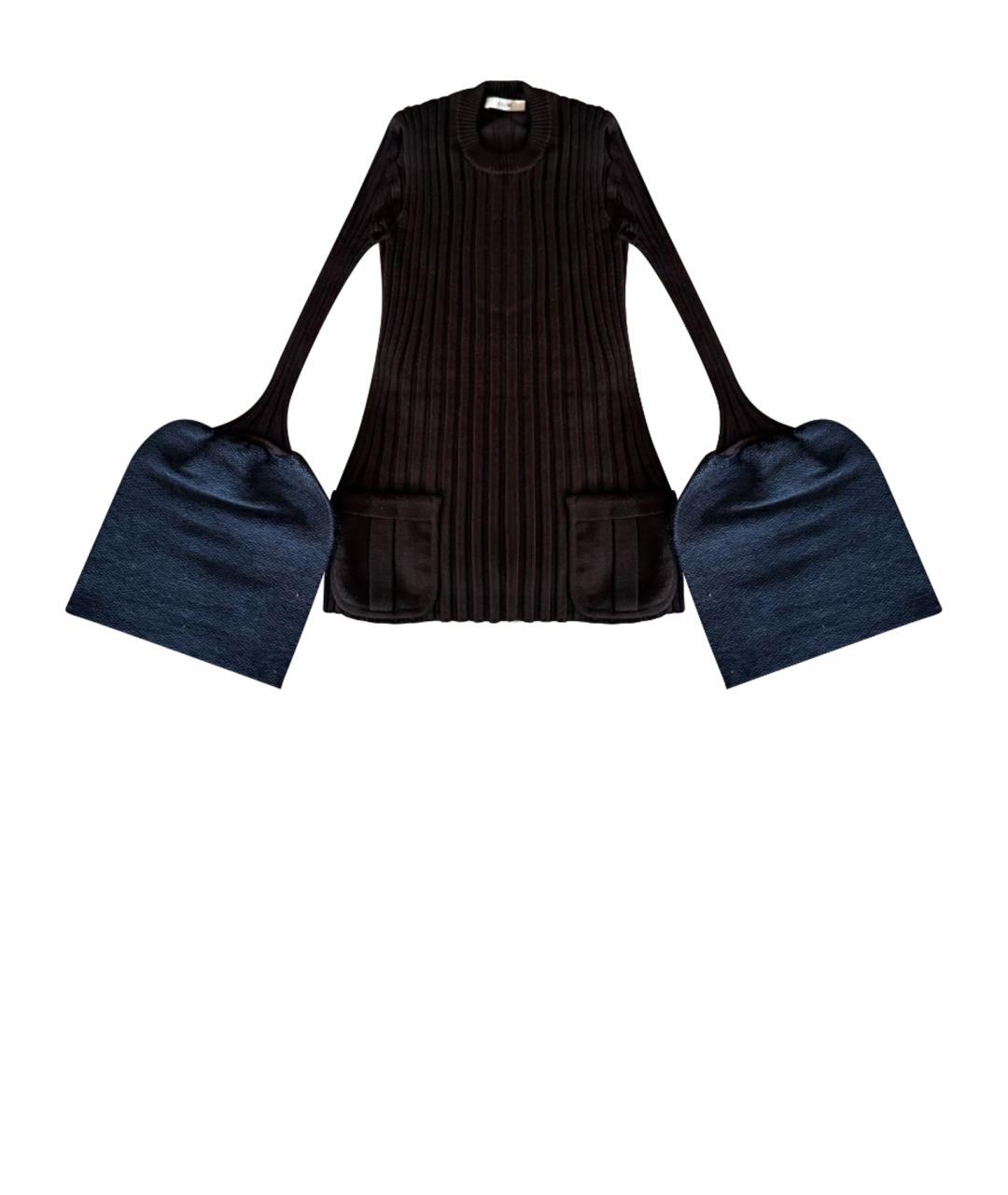 CELINE Коричневый шерстяной джемпер / свитер, фото 1