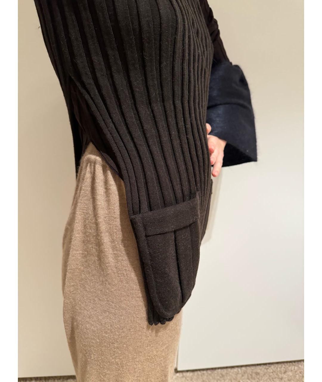 CELINE Коричневый шерстяной джемпер / свитер, фото 7
