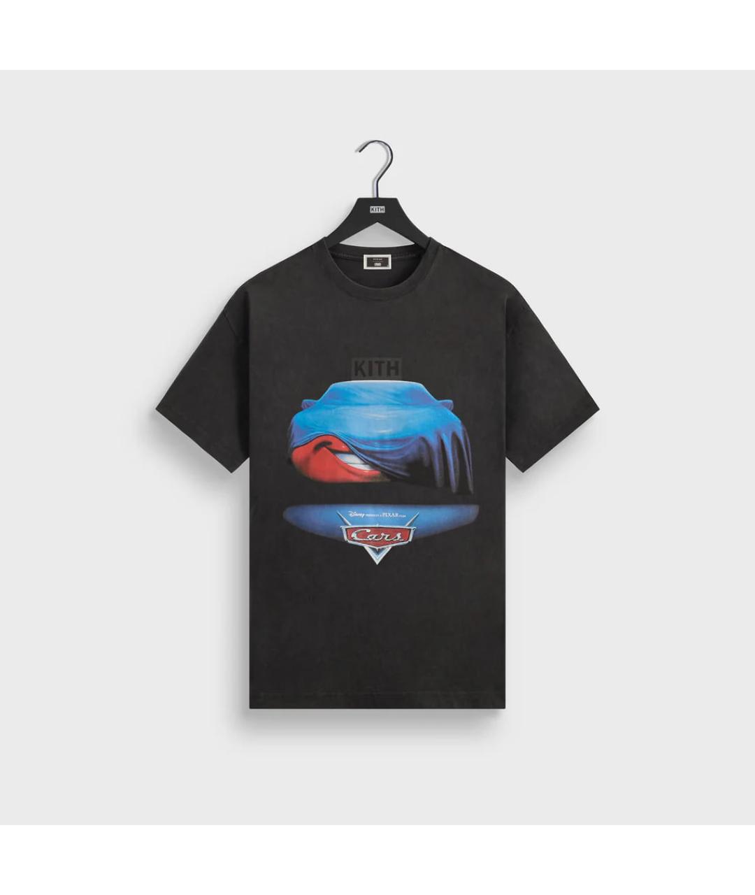 KITH Черная хлопковая футболка, фото 3