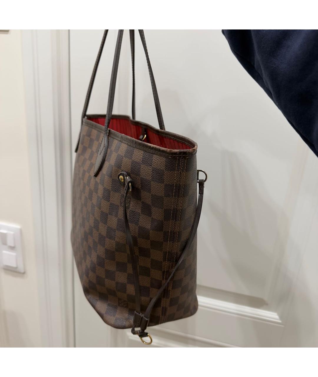 LOUIS VUITTON Коричневая сумка с короткими ручками, фото 2