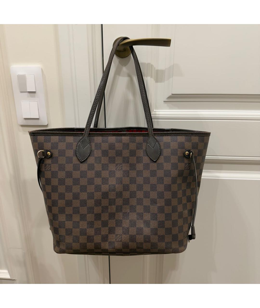 LOUIS VUITTON Коричневая сумка с короткими ручками, фото 9