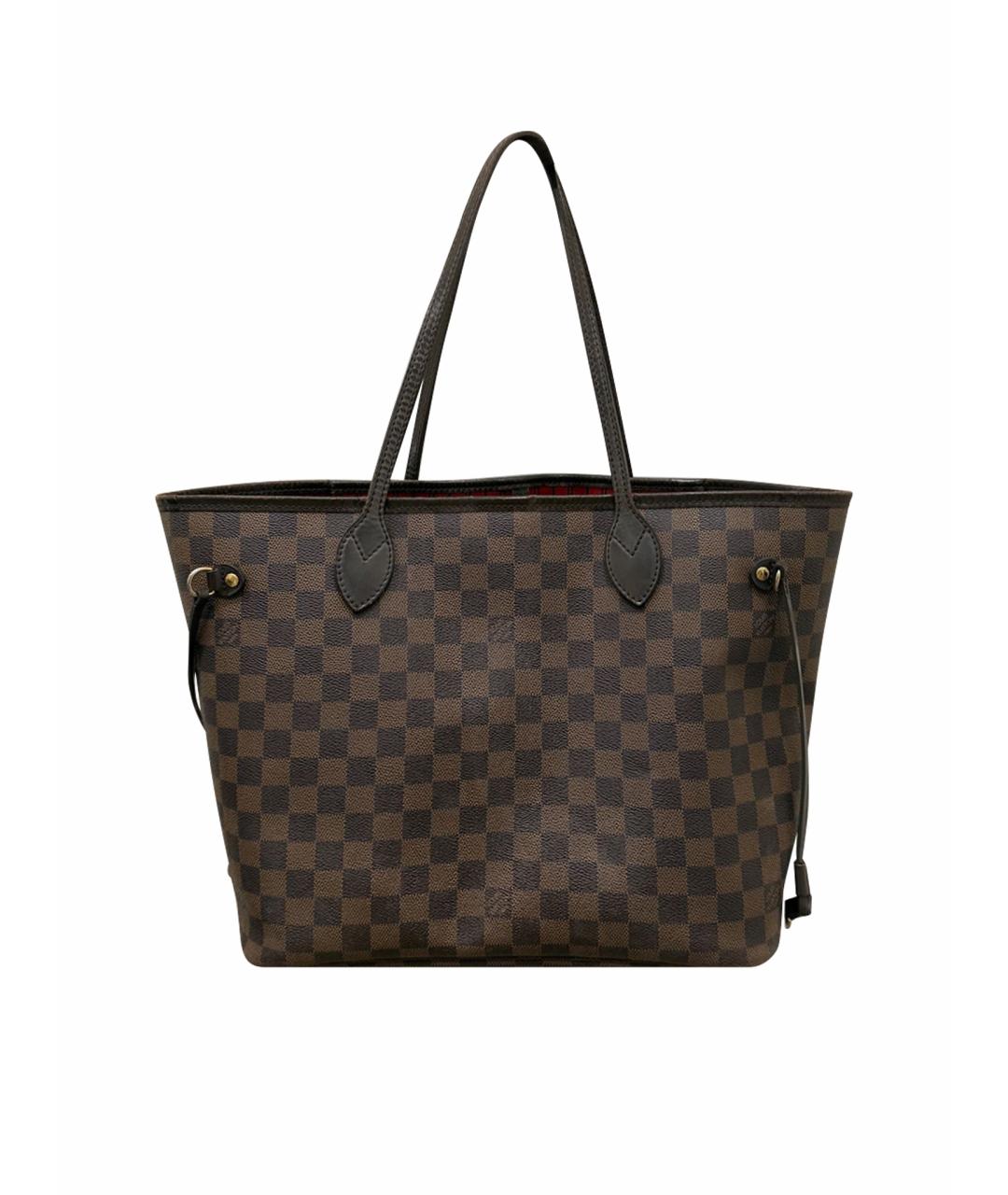 LOUIS VUITTON Коричневая сумка с короткими ручками, фото 1