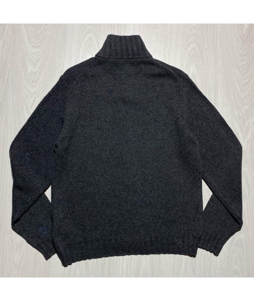 DIESEL Антрацитовый шерстяной джемпер / свитер, фото 7