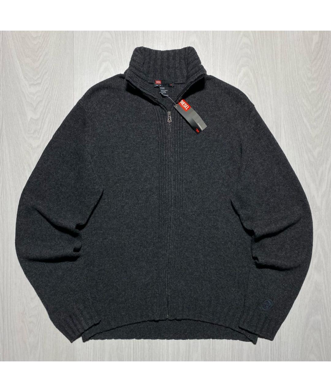 DIESEL Антрацитовый шерстяной джемпер / свитер, фото 9
