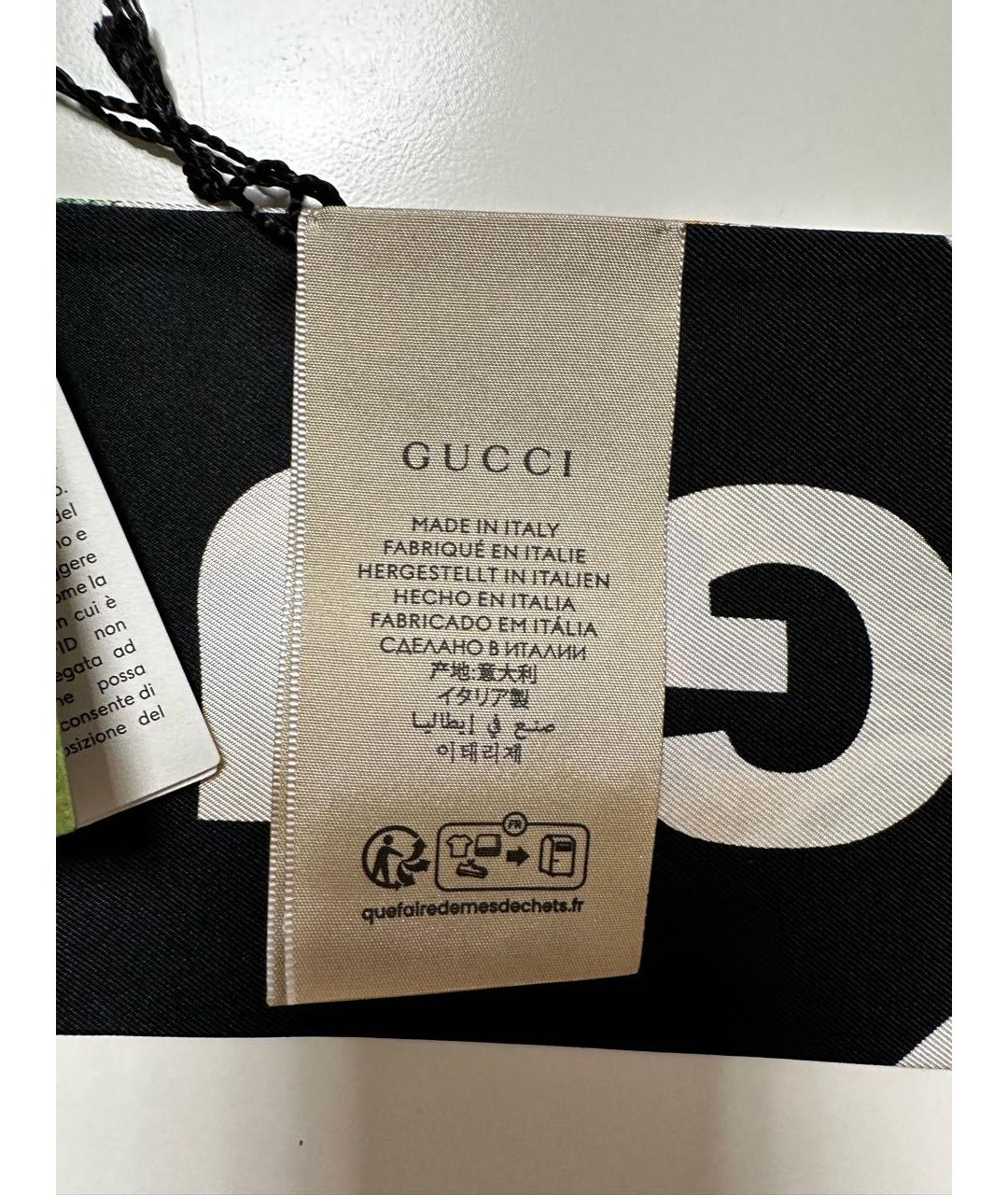 GUCCI Мульти шелковый шарф, фото 8