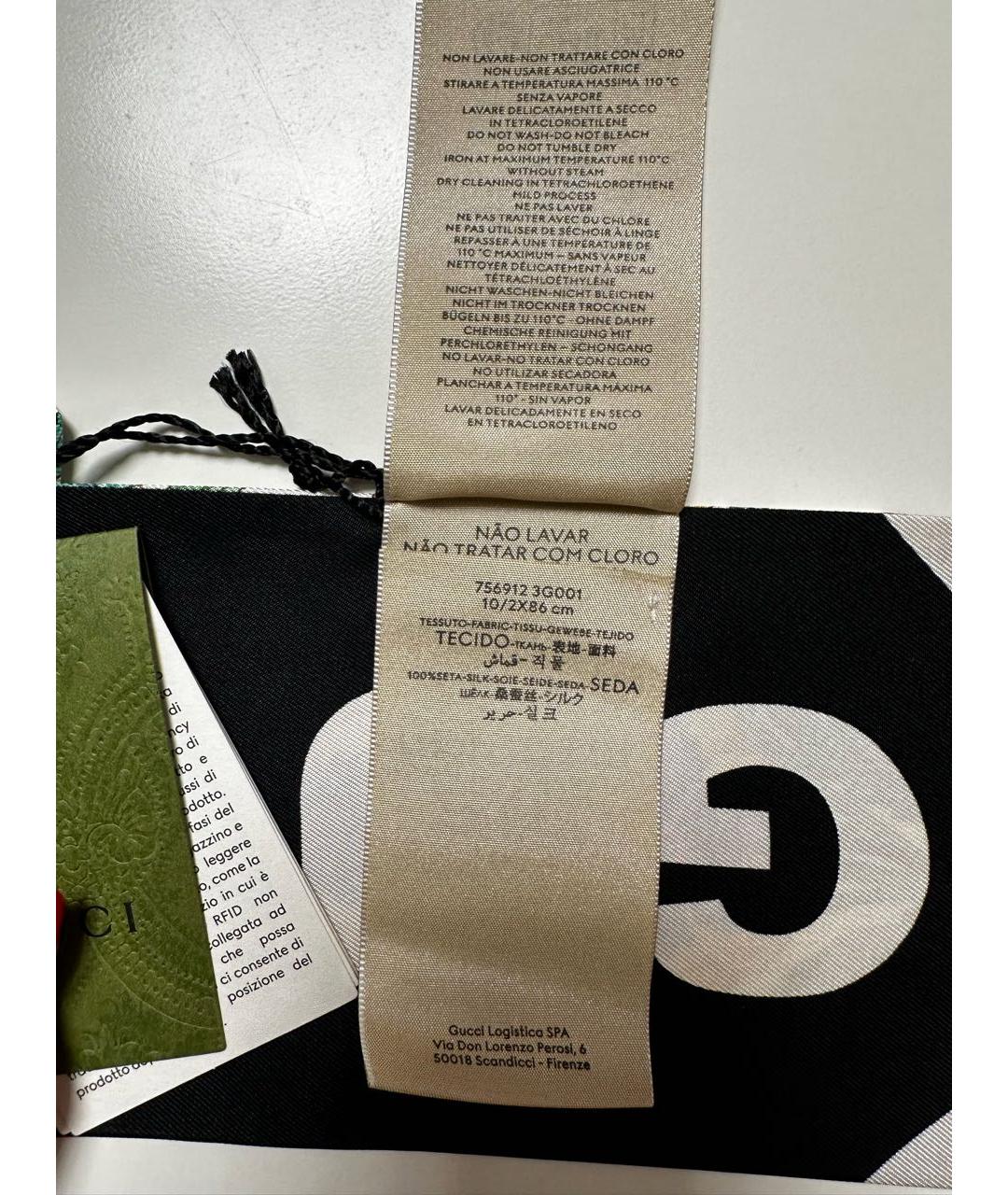 GUCCI Мульти шелковый шарф, фото 5