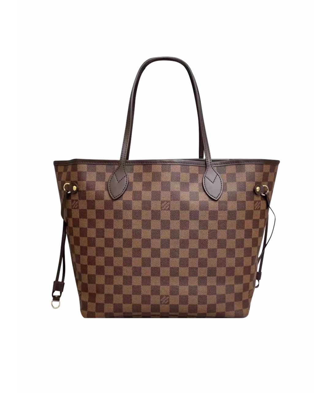 LOUIS VUITTON Коричневая сумка с короткими ручками, фото 1