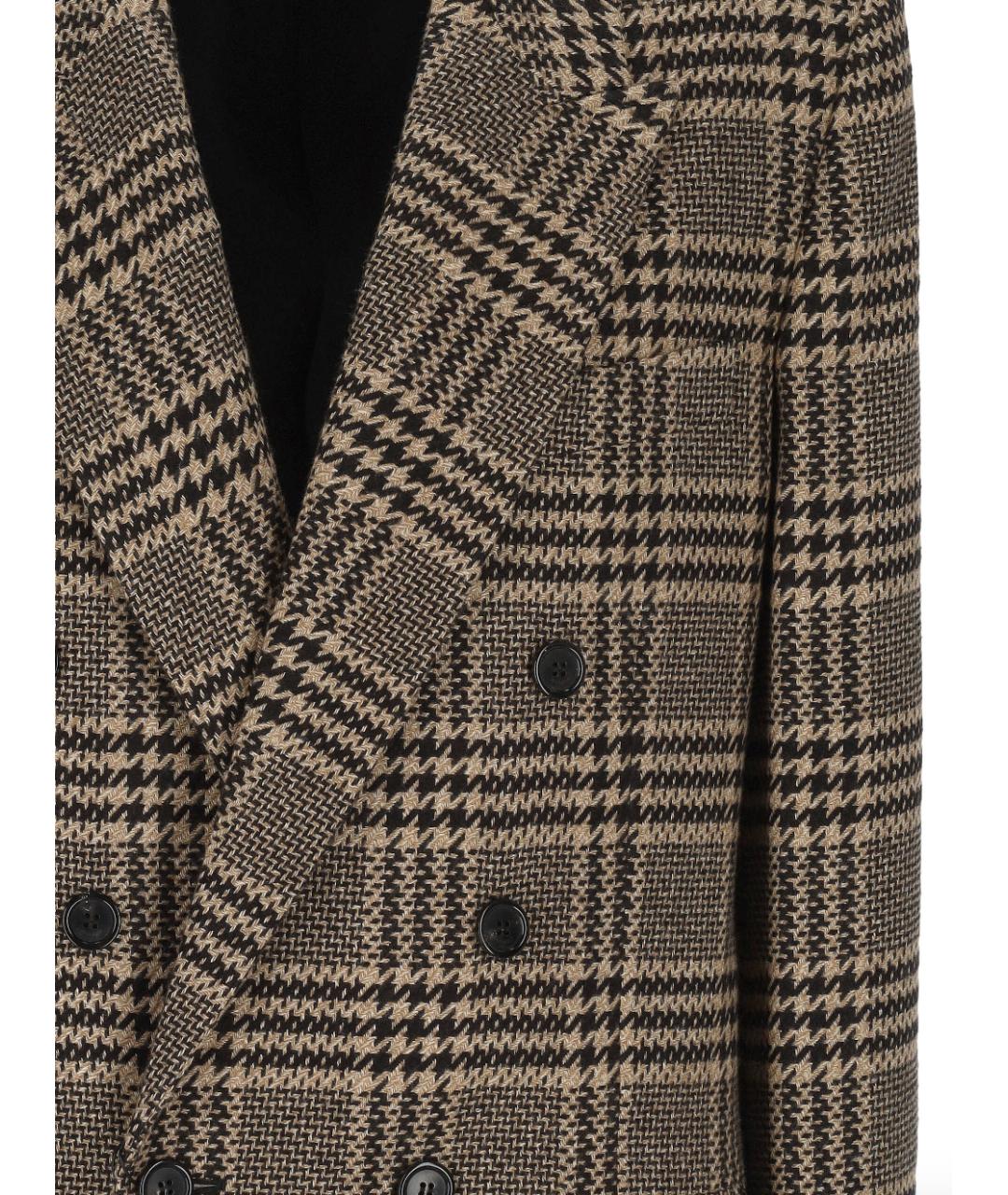 SAINT LAURENT Бежевый кашемировый жакет/пиджак, фото 3