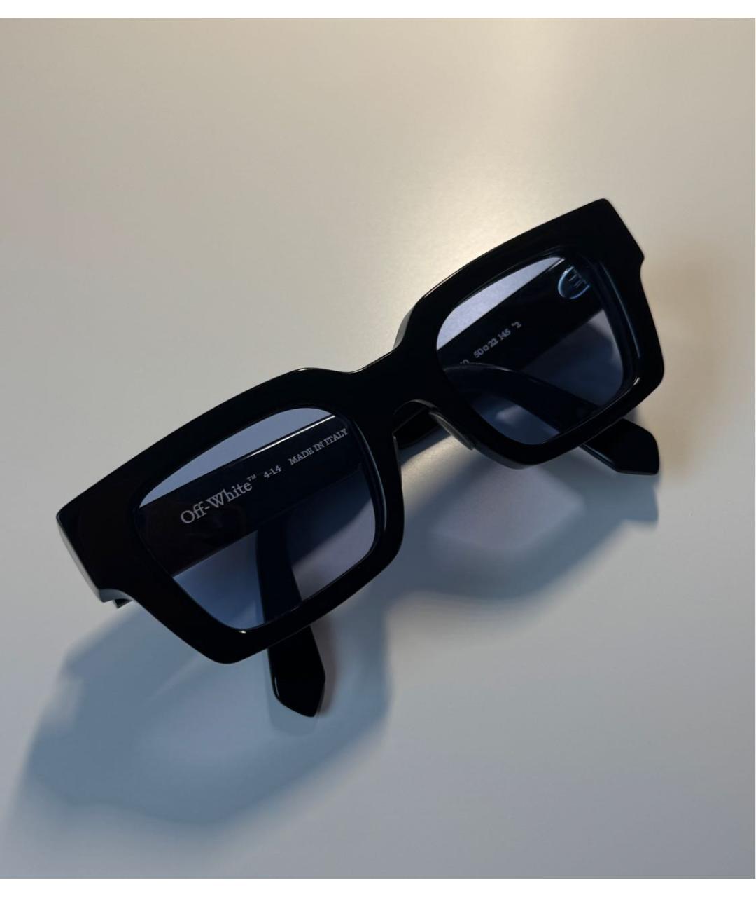 OFF-WHITE Синие пластиковые солнцезащитные очки, фото 2