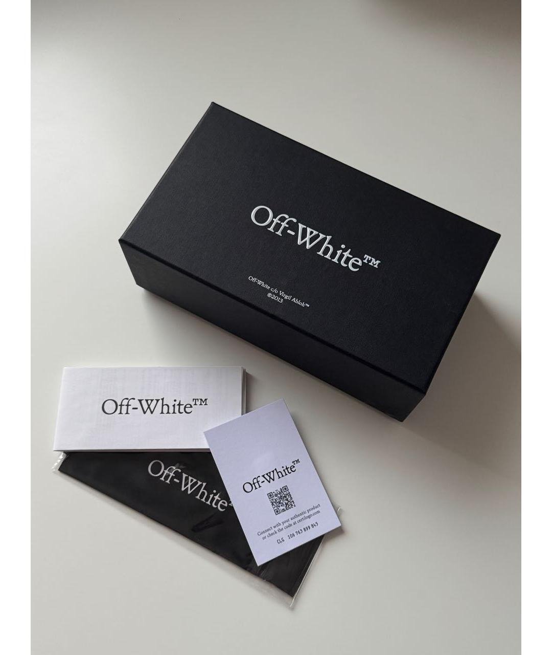 OFF-WHITE Синие пластиковые солнцезащитные очки, фото 6