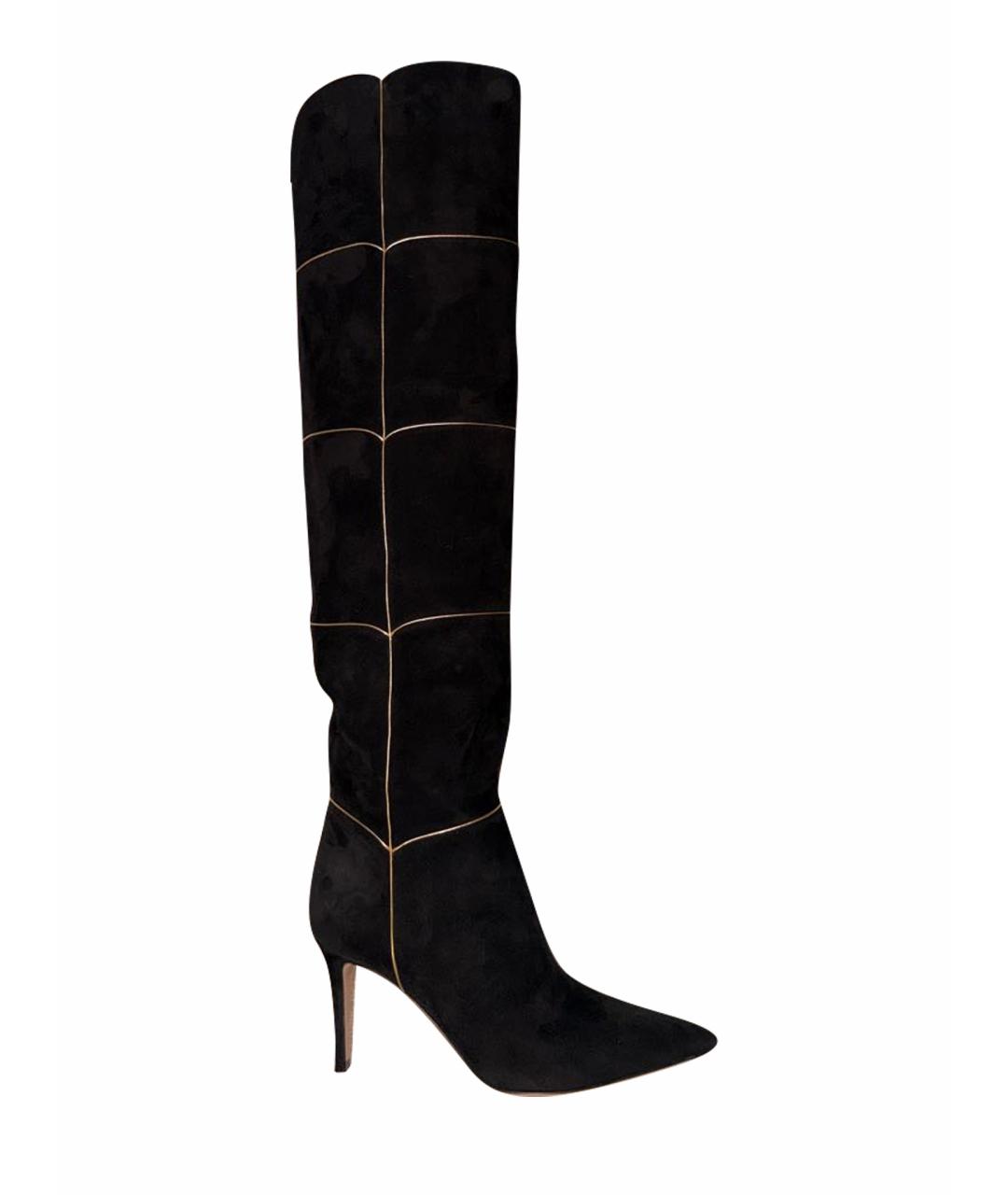 GIANVITO ROSSI Черные замшевые ботфорты, фото 1