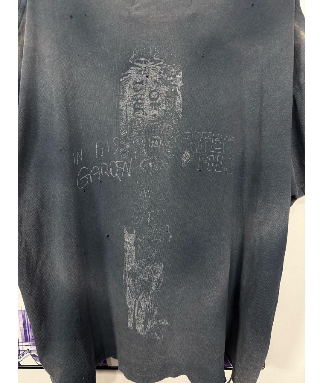 PALY Черная хлопковая футболка, фото 6