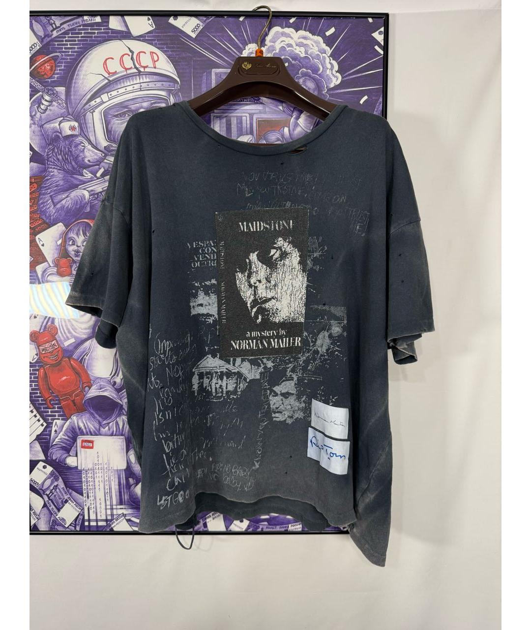 PALY Черная хлопковая футболка, фото 3